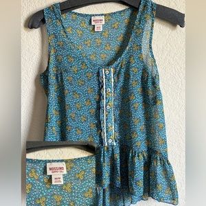 floral mossimo tank top